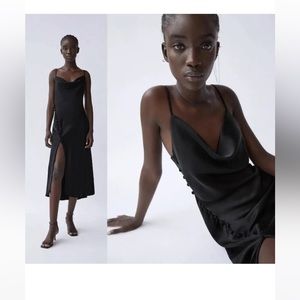 Zara black dress medium worn once.